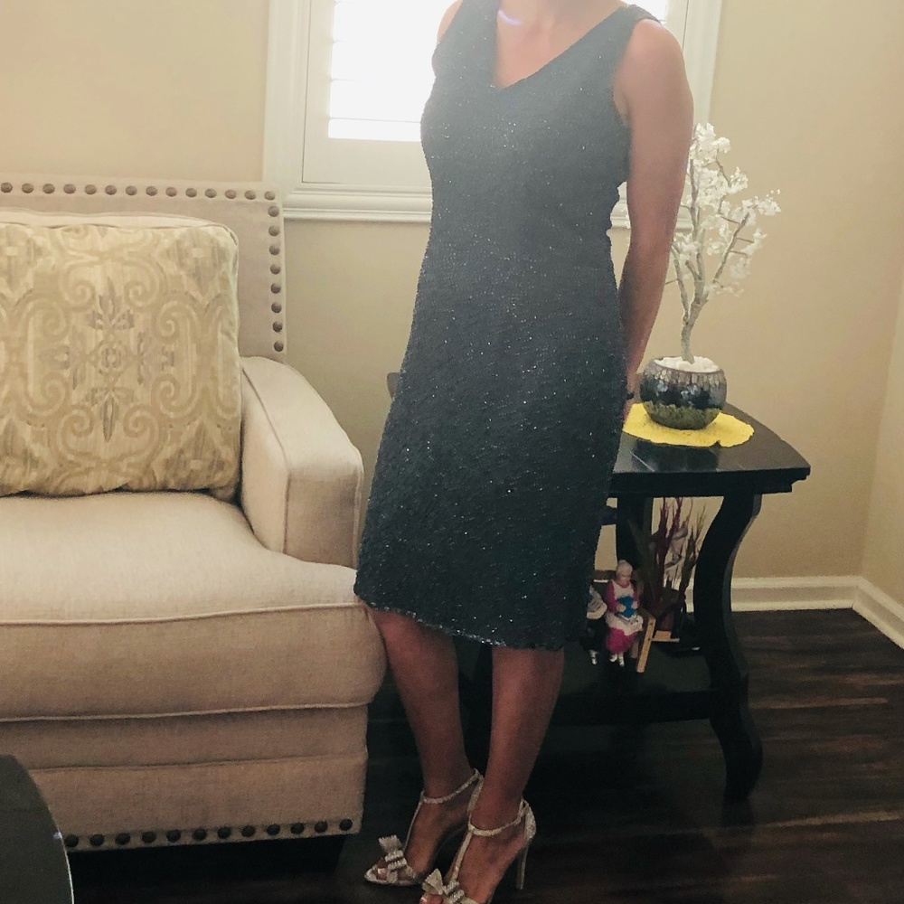 Edging party dress.